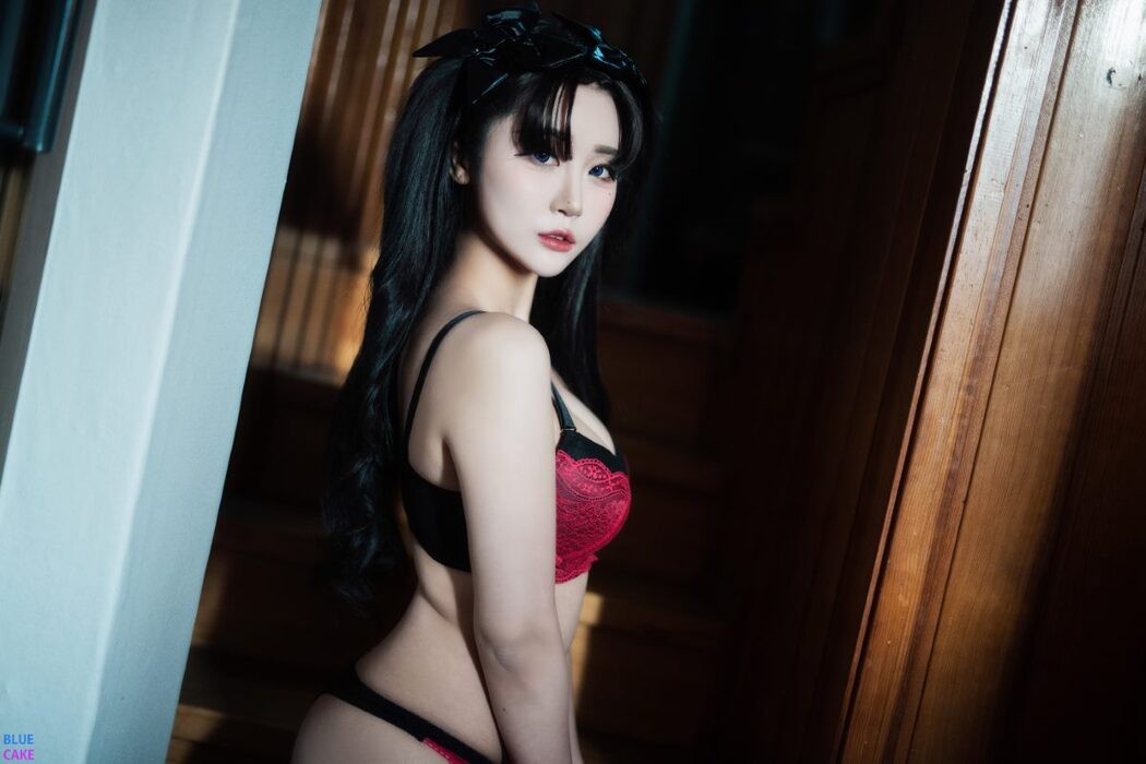 BLUECAKE Bomi 보미 & Zia 지아 Fate Saber x Thosaka Rin Lingerie A
