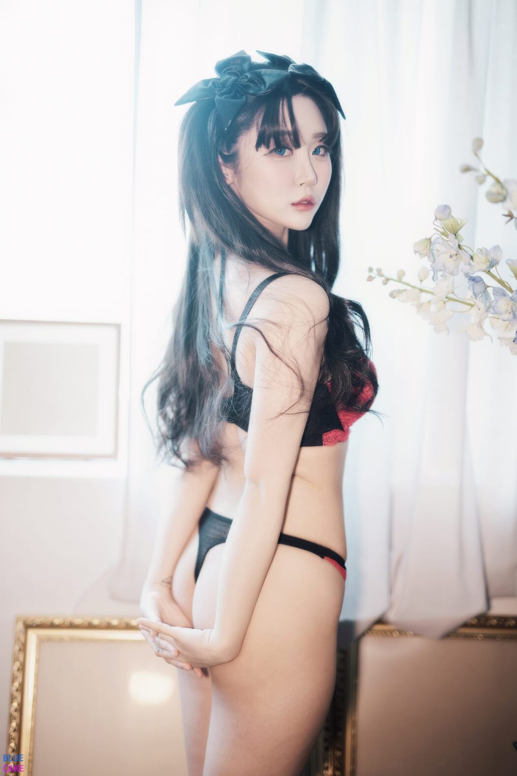 BLUECAKE Bomi 보미 & Zia 지아 Fate Saber x Thosaka Rin Lingerie A