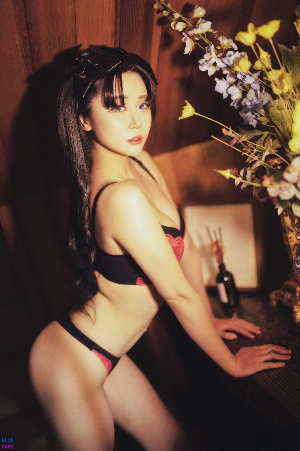 BLUECAKE Bomi 보미 & Zia 지아 Fate Saber x Thosaka Rin Lingerie A