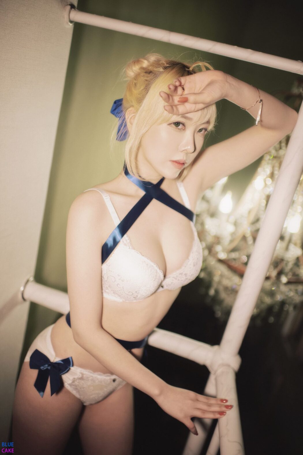 BLUECAKE Bomi 보미 & Zia 지아 Fate Saber x Thosaka Rin Lingerie B