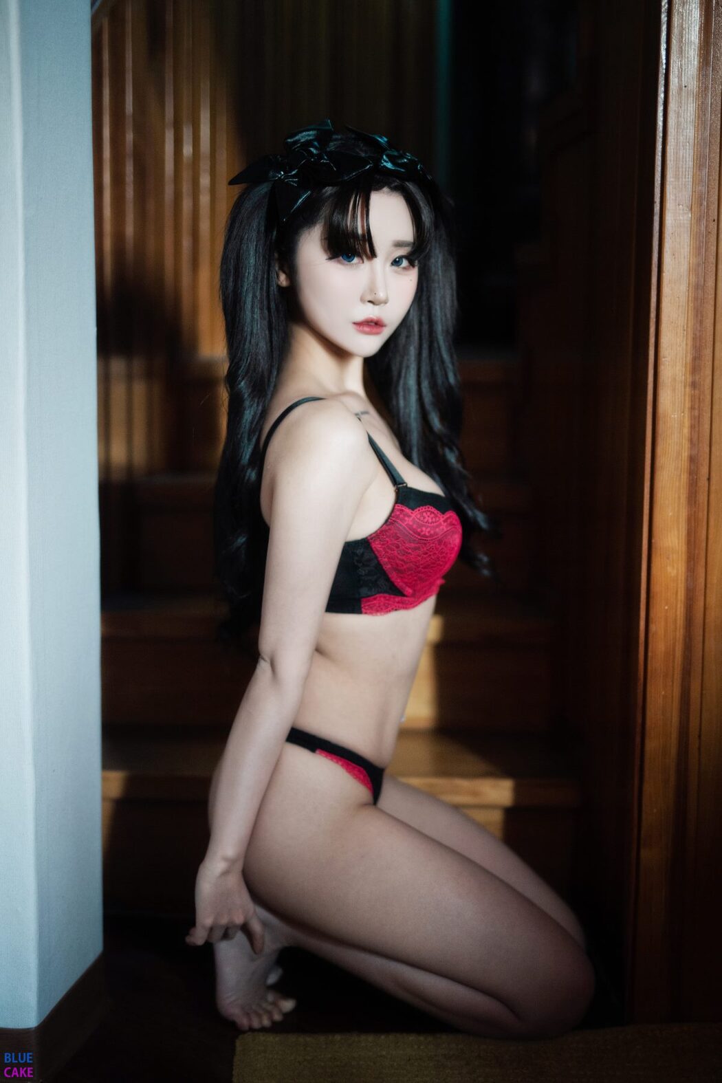 BLUECAKE Bomi 보미 & Zia 지아 Fate Saber x Thosaka Rin Lingerie A