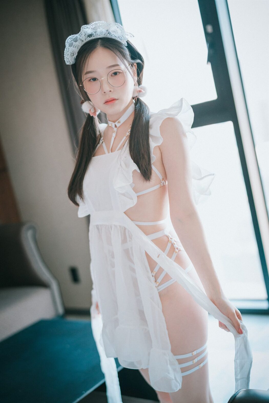 DJAWA Pia 피아 Sheer Chiffon Apron