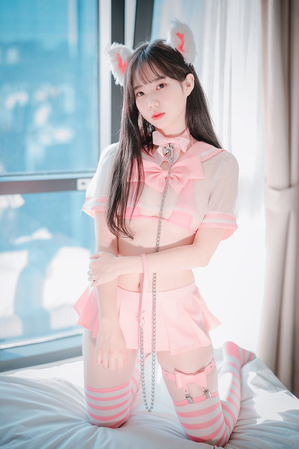 DJAWA Myu_a 뮤아 Catgirl in Pink Cover Photo