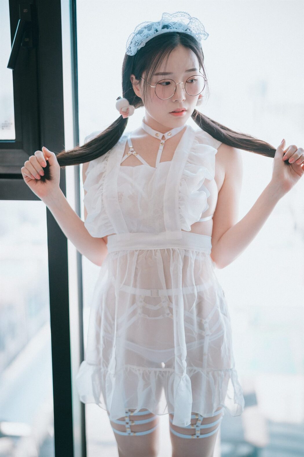 DJAWA Pia 피아 Sheer Chiffon Apron