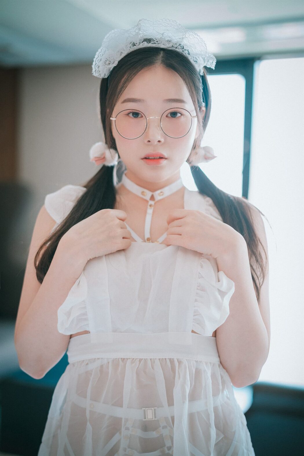 DJAWA Pia 피아 Sheer Chiffon Apron