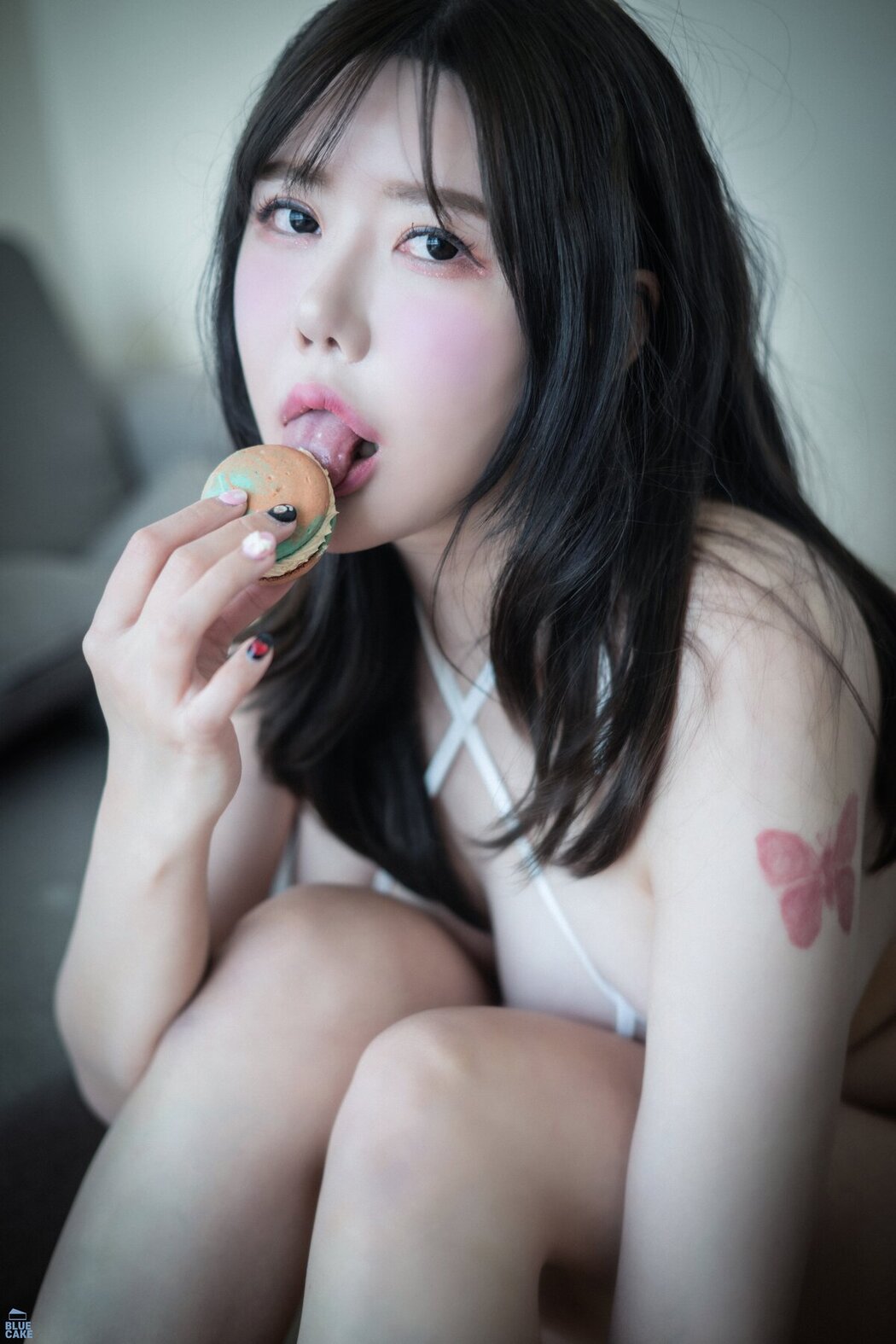 BLUECAKE SUA 지수아 – Vol.05 Nude Bikini White RED