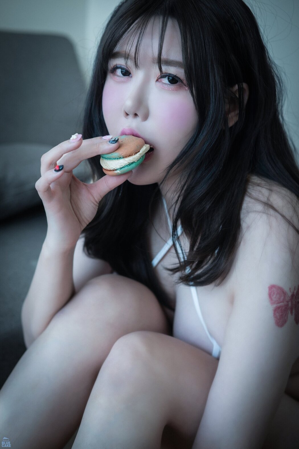 BLUECAKE SUA 지수아 – Vol.05 Nude Bikini White RED