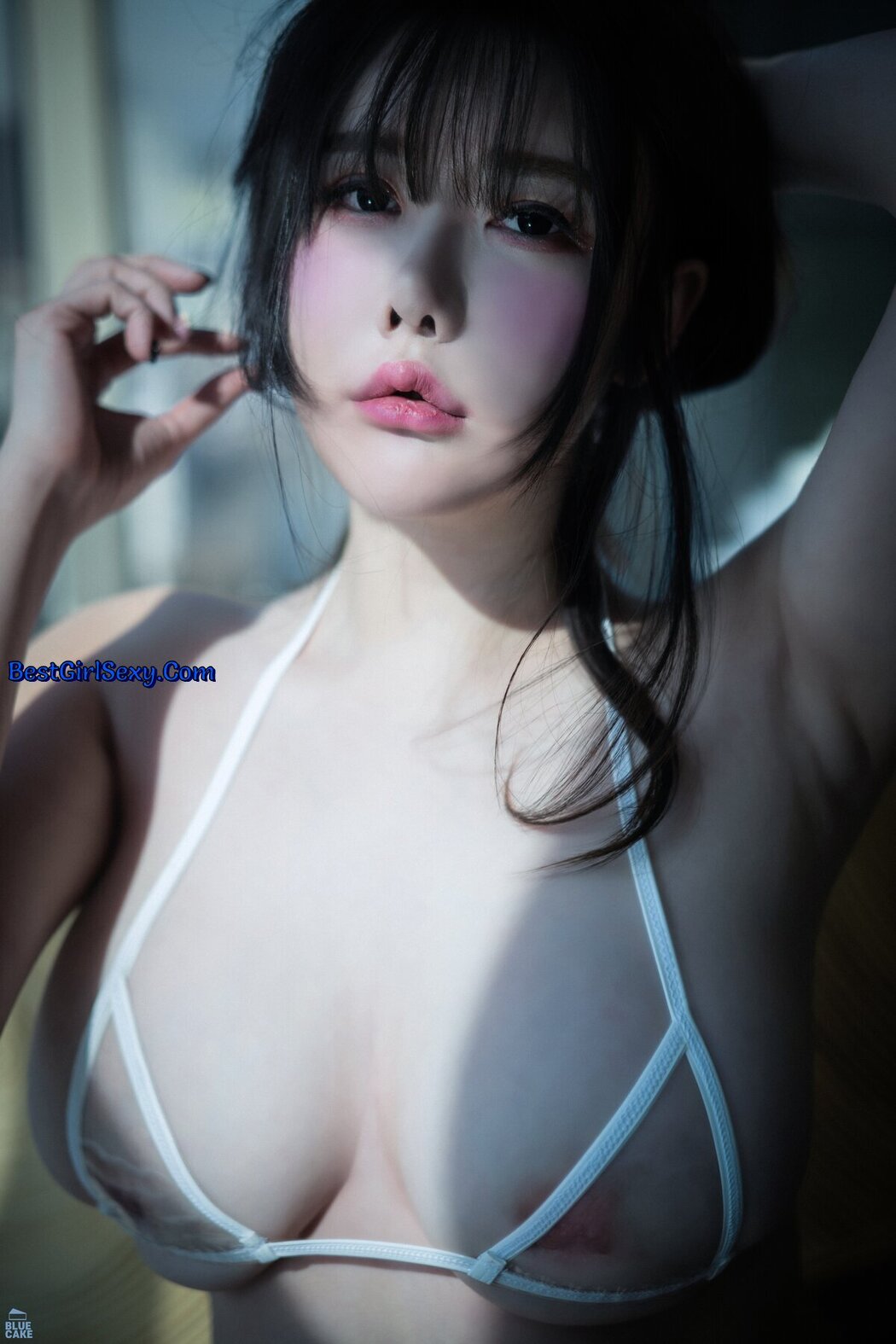 BLUECAKE SUA 지수아 – Vol.05 Nude Bikini White RED