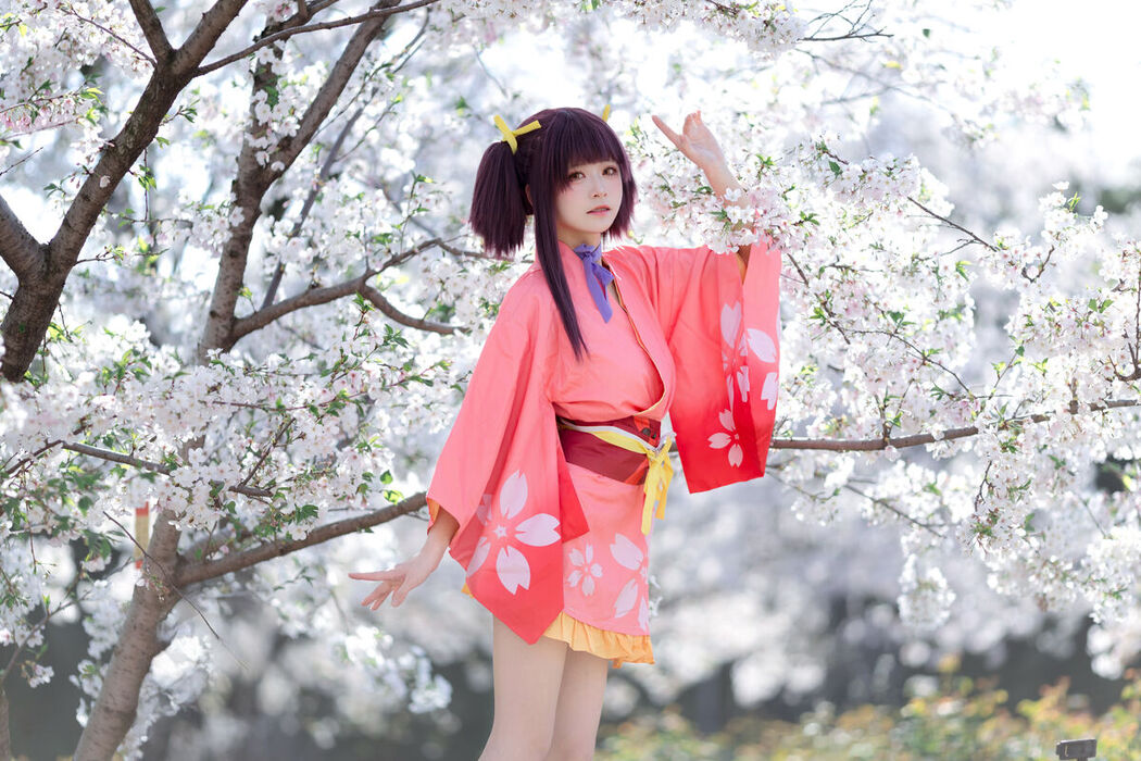 Coser@九柒喵 – 甲铁城的卡巴内利 无名 和服 (35P)