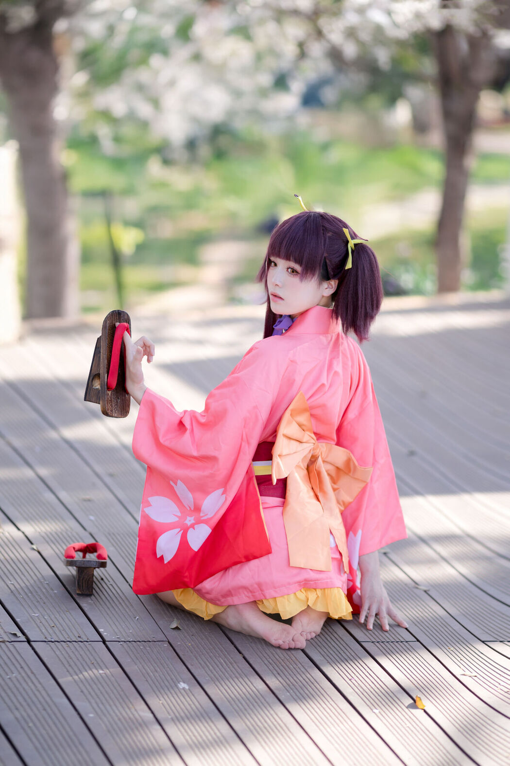 Coser@九柒喵 &#8211; 甲铁城的卡巴内利 无名 和服 (35P)