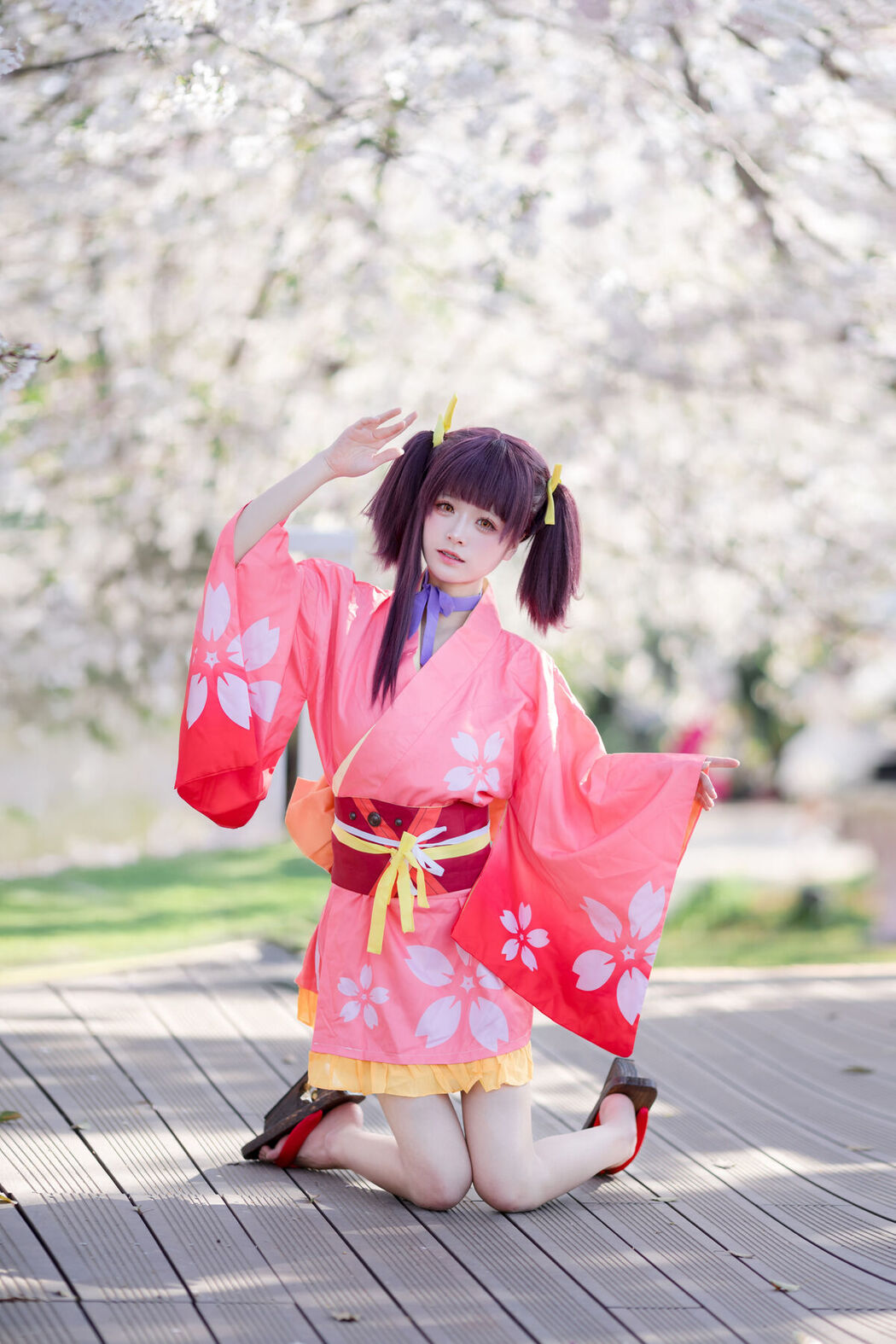 Coser@九柒喵 &#8211; 甲铁城的卡巴内利 无名 和服 (35P)