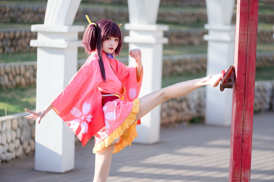 Coser@九柒喵 – 甲铁城的卡巴内利 无名 和服 (35P)