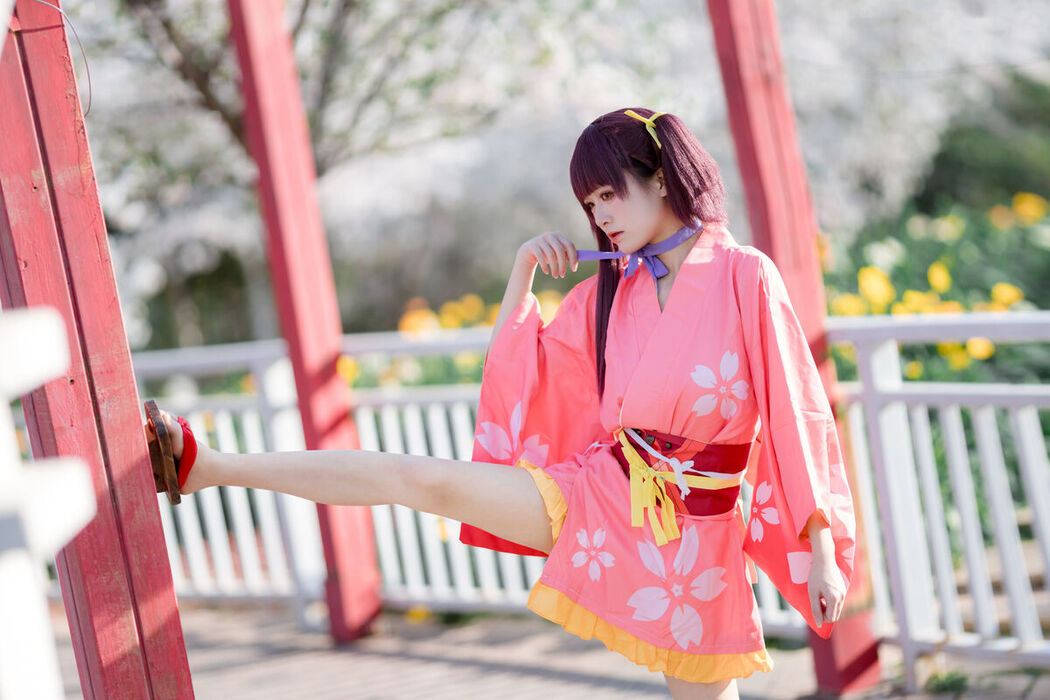 Coser@九柒喵 – 甲铁城的卡巴内利 无名 和服 (35P)