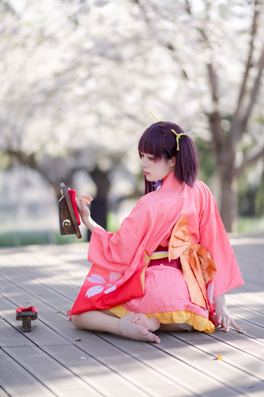 Coser@九柒喵 – 甲铁城的卡巴内利 无名 和服 (35P)