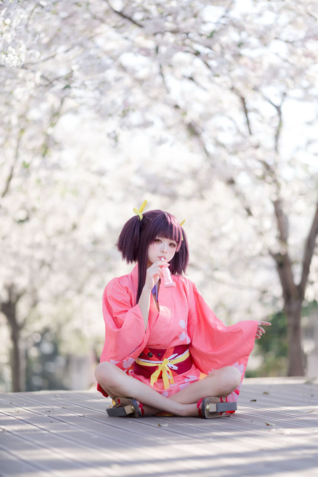 Coser@九柒喵 – 甲铁城的卡巴内利 无名 和服 (35P)