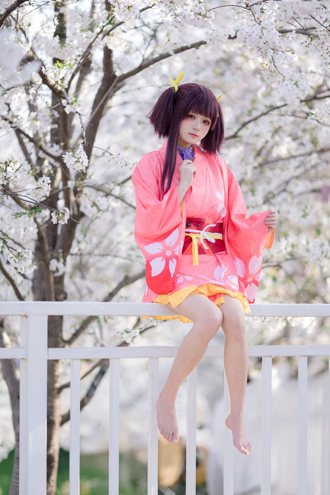 Coser@九柒喵 – 甲铁城的卡巴内利 无名 和服 (35P)