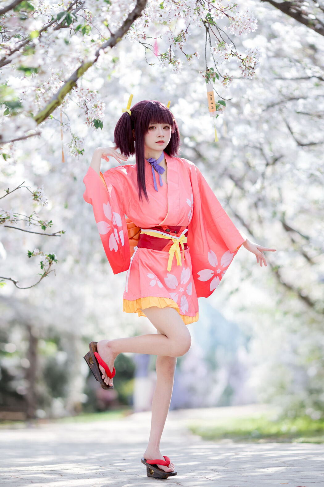 Coser@九柒喵 – 甲铁城的卡巴内利 无名 和服 (35P)