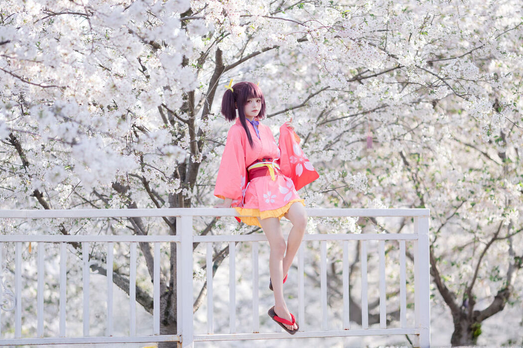 Coser@九柒喵 – 甲铁城的卡巴内利 无名 和服 (35P)