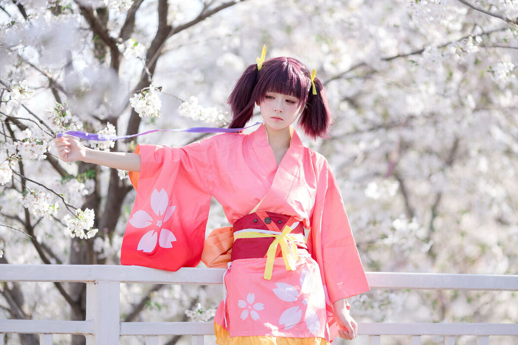 Coser@九柒喵 – 甲铁城的卡巴内利 无名 和服 (35P)