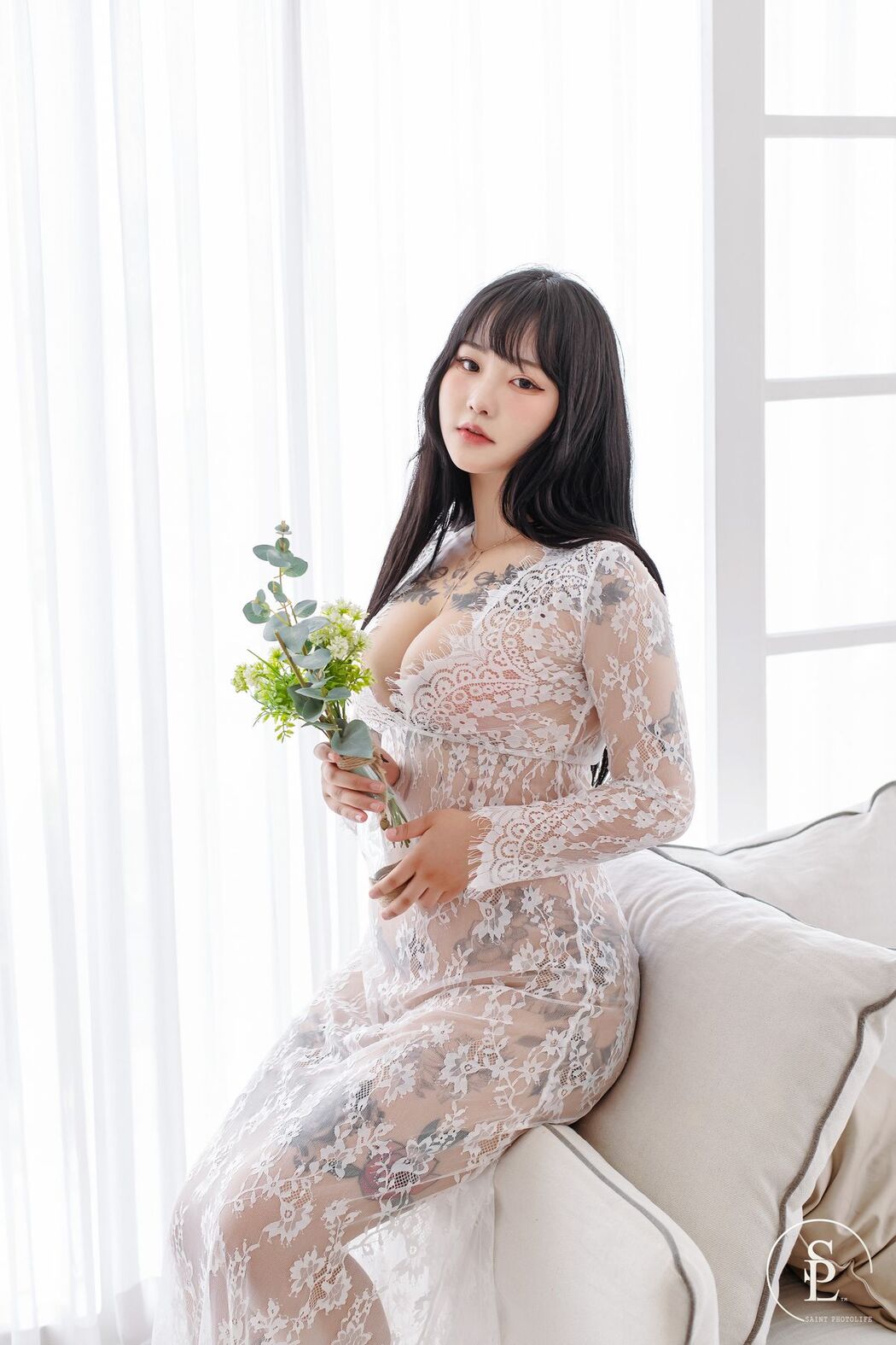 SaintPhotoLife – Jeon Bo-Yeon 전보연 – Vol.07 Leopard And Red Kimono