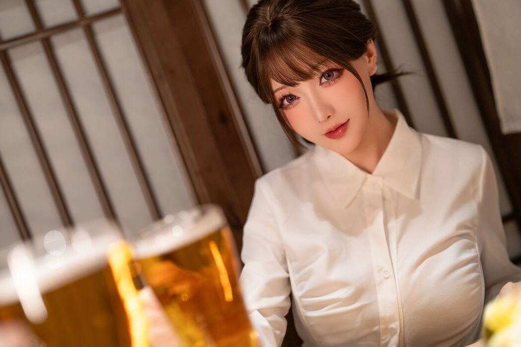 Coser@星之迟迟Hoshilily &#8211; 2025年02月计划G 不胜酒力的新人后辈 Part1 (53P &#8211; 1V)