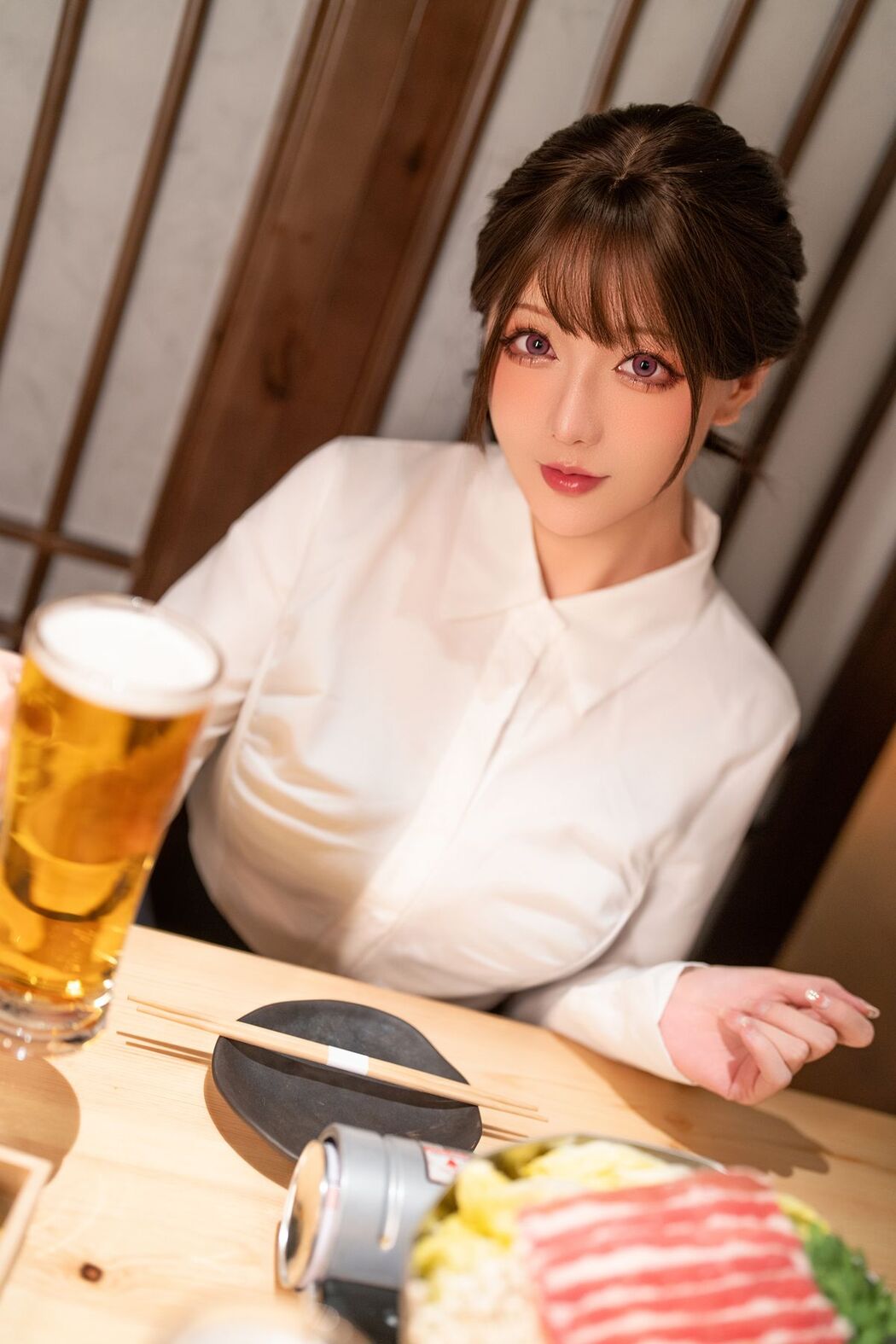 Coser@星之迟迟Hoshilily – 2025年02月计划G 不胜酒力的新人后辈 Part1 (53P – 1V)