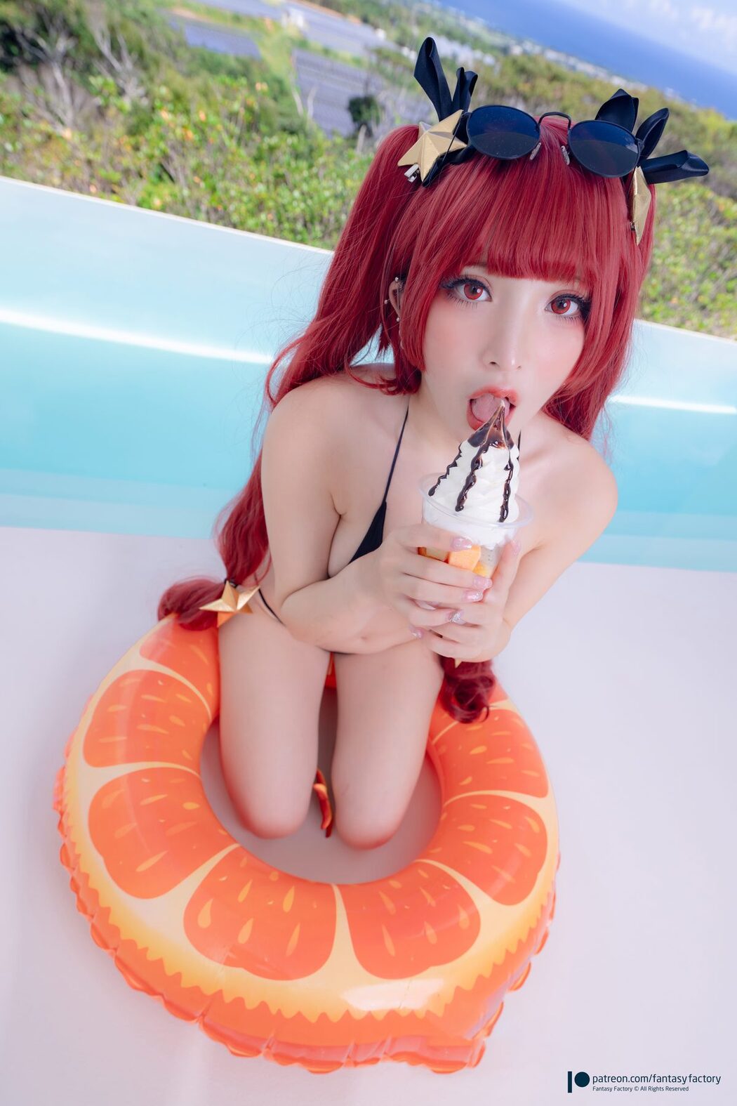 Fantasy Factory 小丁 – Cosplay 写真 – 檀香山泳衣