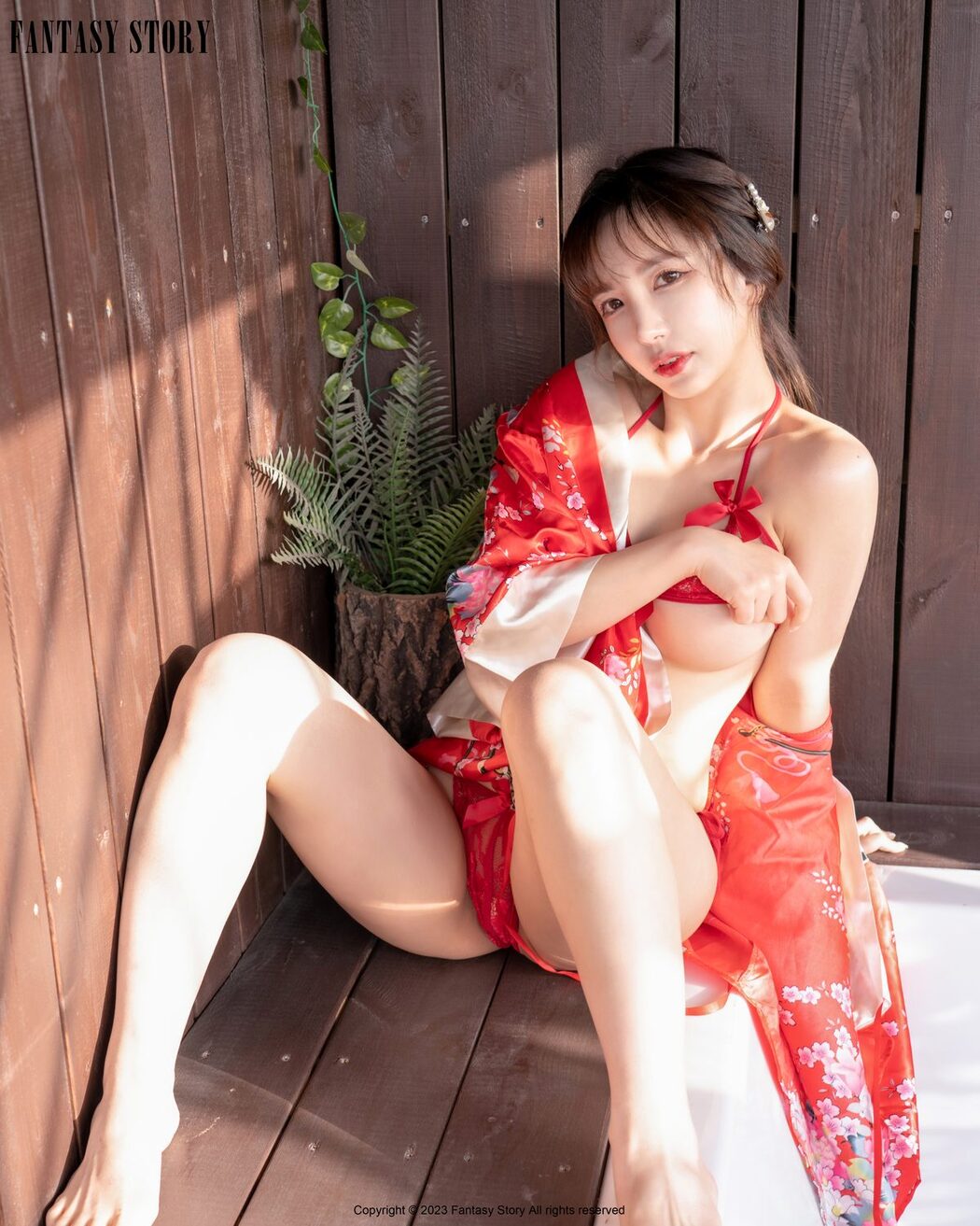 Fantasy Story Rua – A Girl In A Red Yukata A