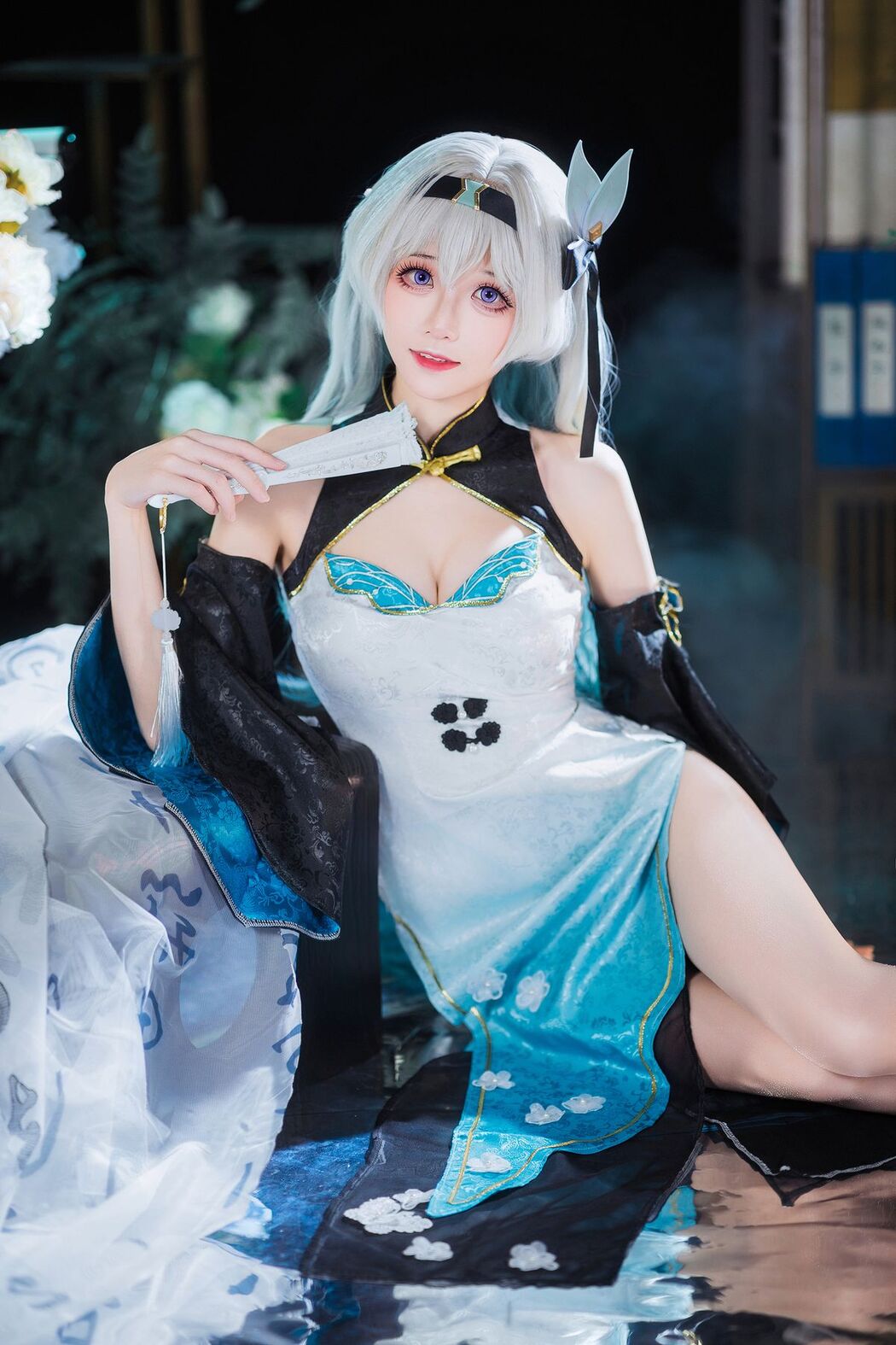 Coser@Tomoyo酱 – 星穹铁道 流萤旗袍 (25P)