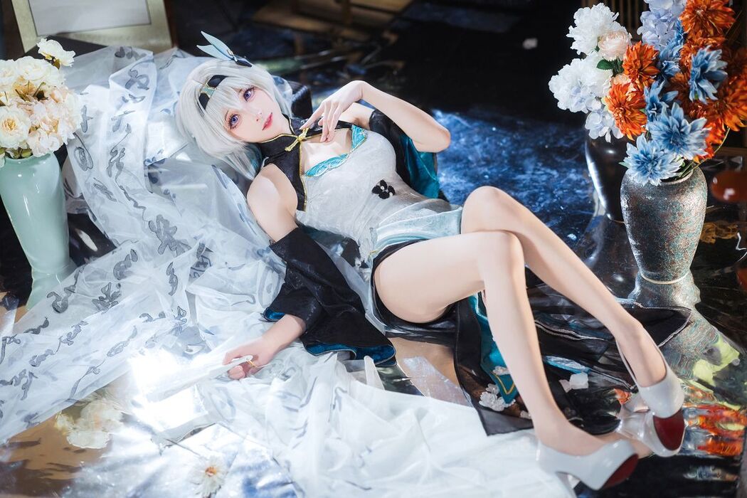 Coser@Tomoyo酱 – 星穹铁道 流萤旗袍 (25P)