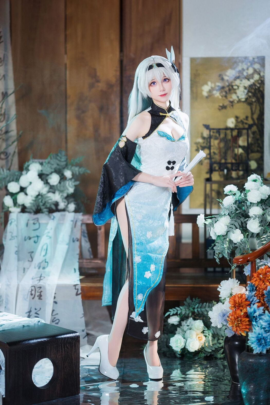 Coser@Tomoyo酱 – 星穹铁道 流萤旗袍 (25P)