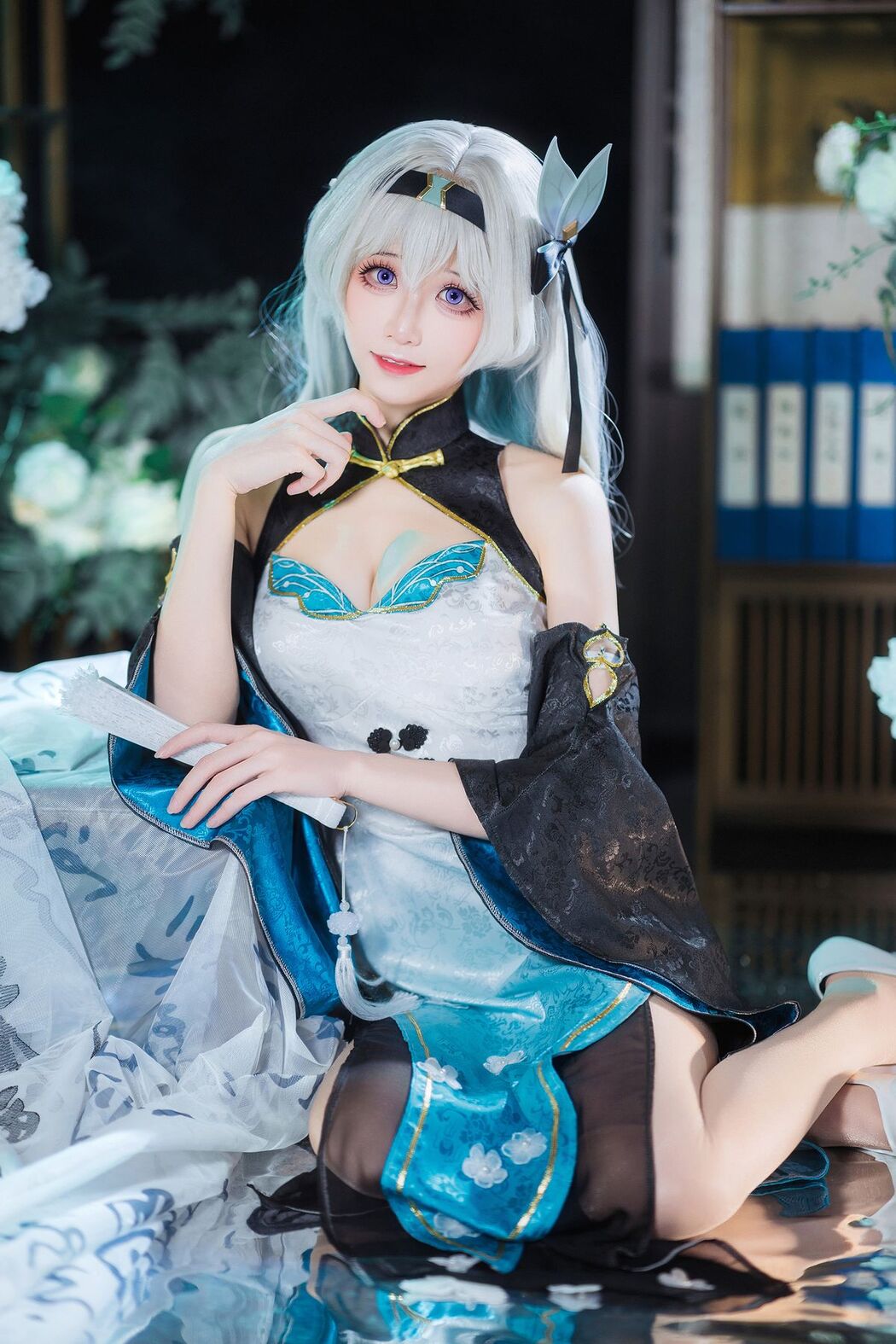 Coser@Tomoyo酱 – 星穹铁道 流萤旗袍 (25P)