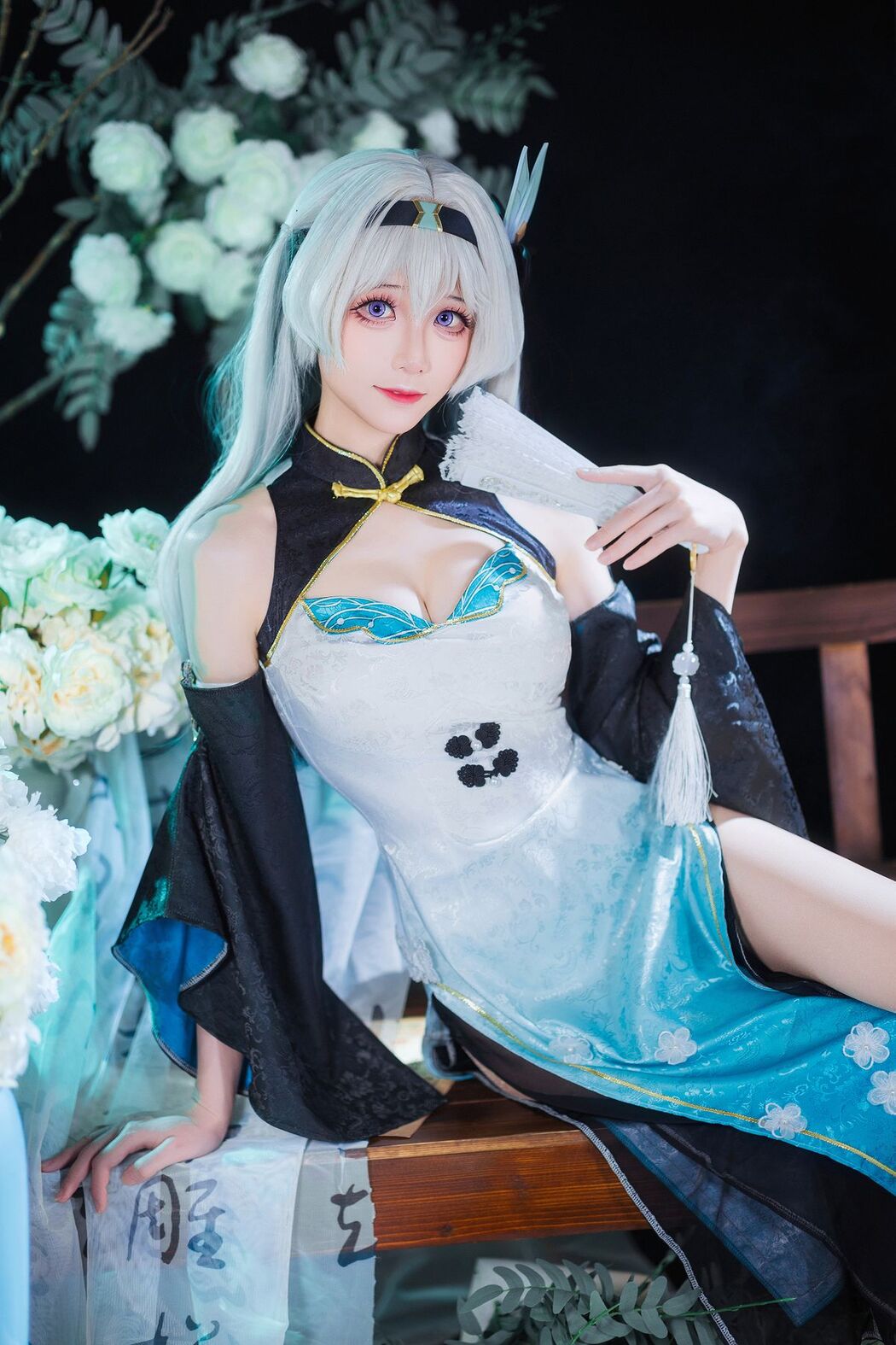 Coser@Tomoyo酱 – 星穹铁道 流萤旗袍 (25P)