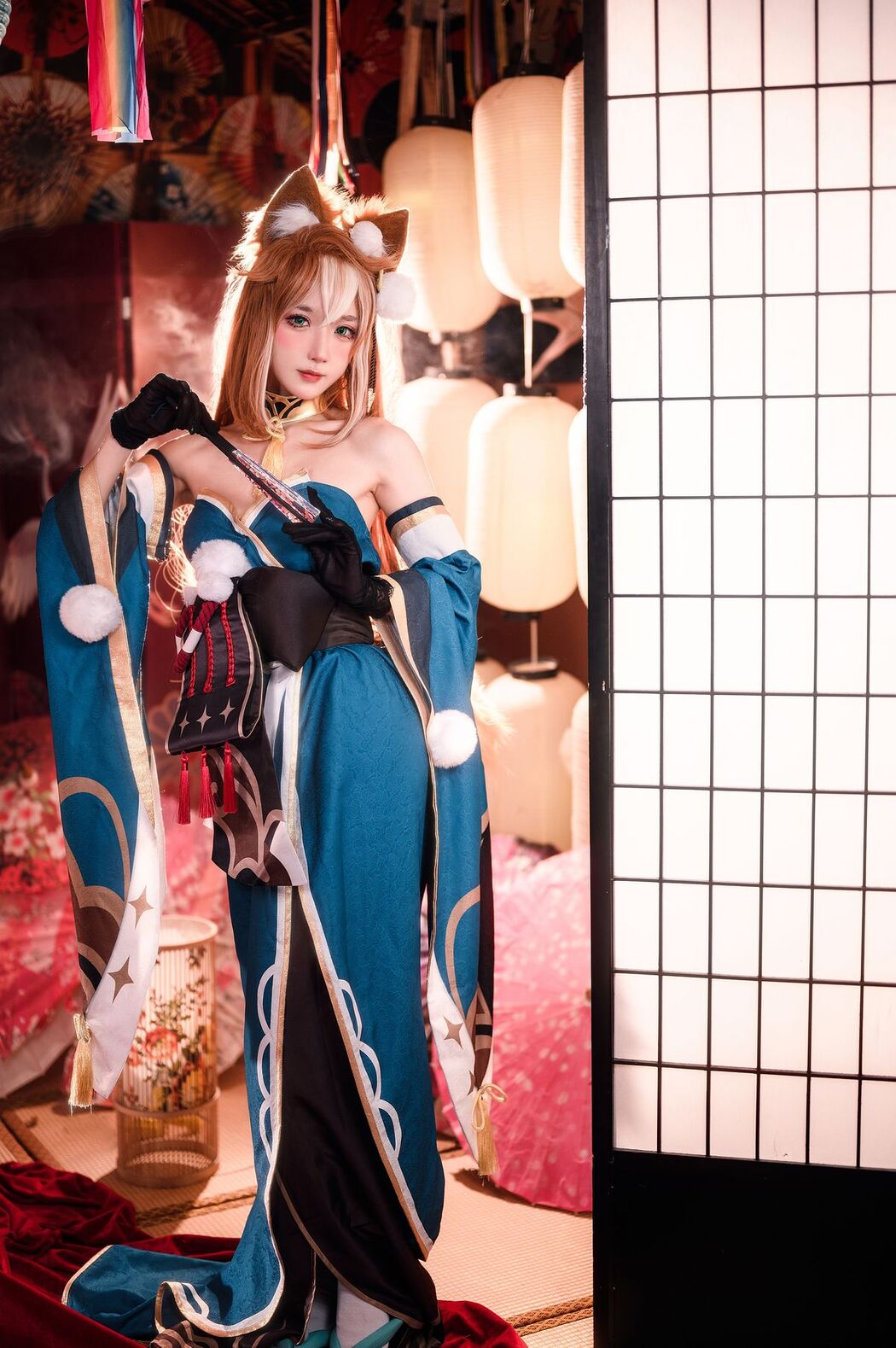Coser@阿包也是兔娘 – 原神 希娜小姐 (43P)