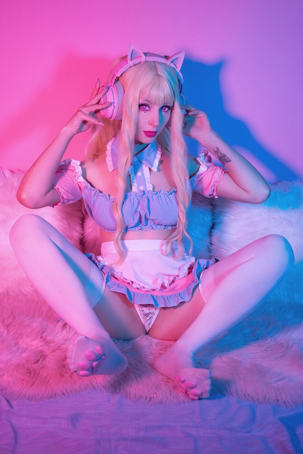 Coser@Shiro Kitsune – 粉红女仆 Pink Maid (52P)