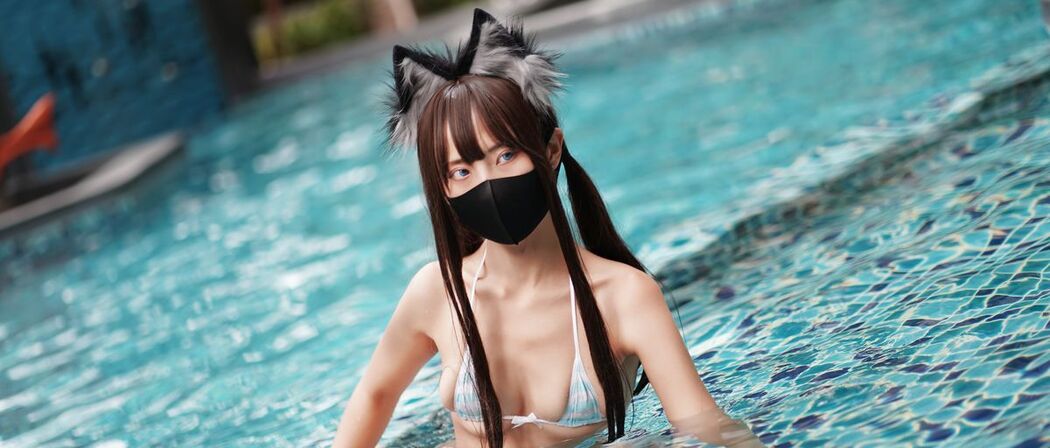 Coser@职业奶妈三水子 – 猫猫蓝白比基尼 (86P – 1V)