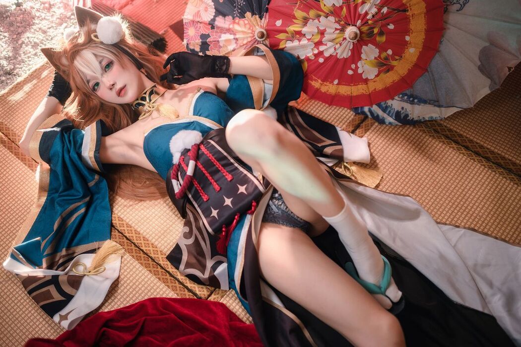 Coser@阿包也是兔娘 – 原神 希娜小姐 (43P)