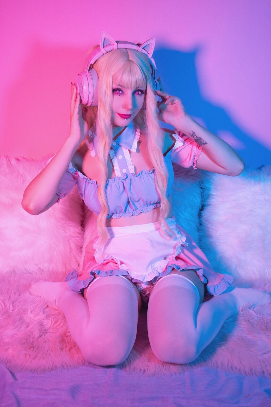 Coser@Shiro Kitsune – 粉红女仆 Pink Maid (52P)