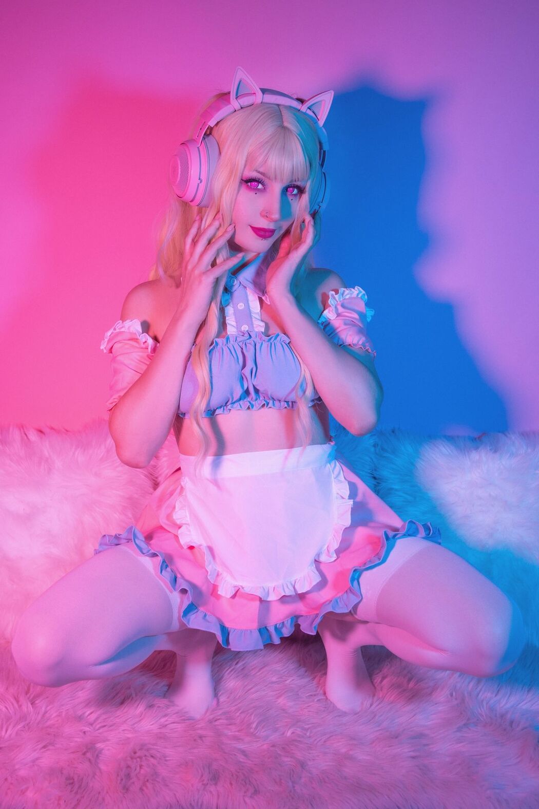 Coser@Shiro Kitsune – 粉红女仆 Pink Maid (52P)
