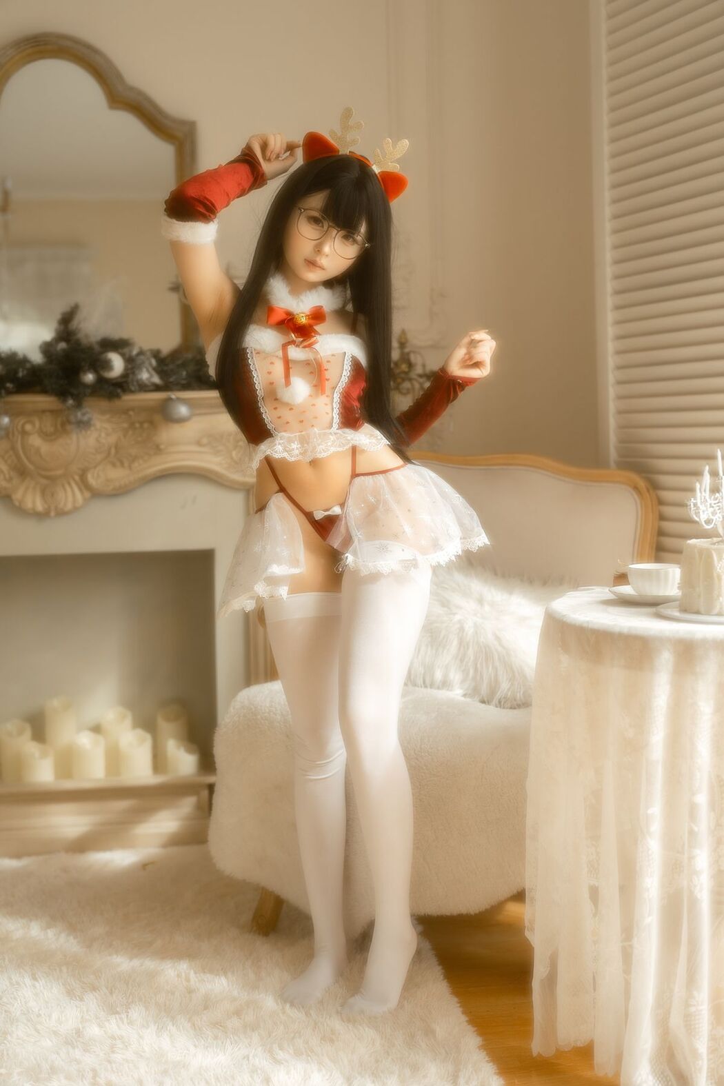 Coser@幼水铃衣 – 圣诞小鹿 (81P)