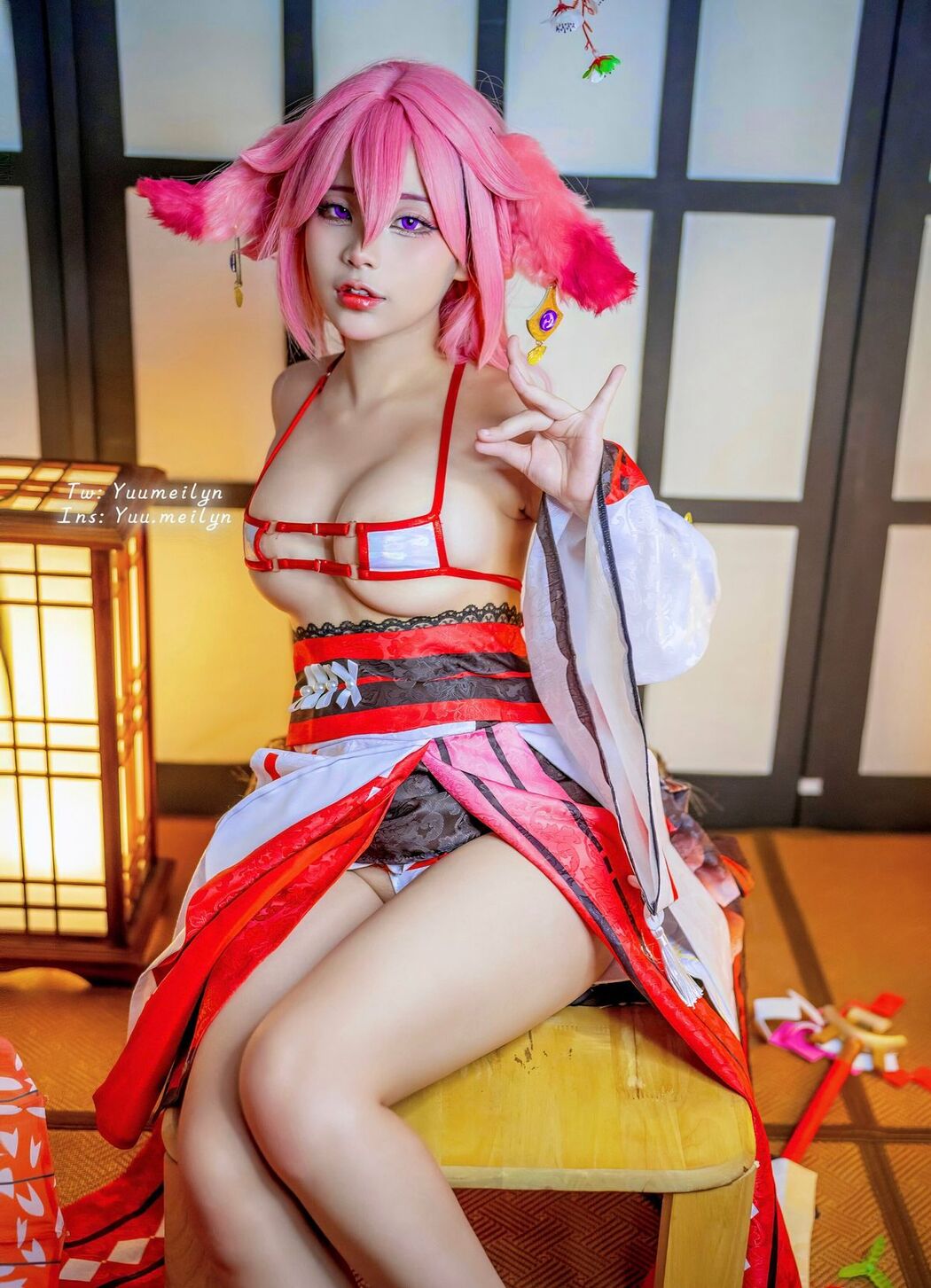 Coser@linhi_cute yuumeilyn &#8211; 八重神子 (54P &#8211; 6V)