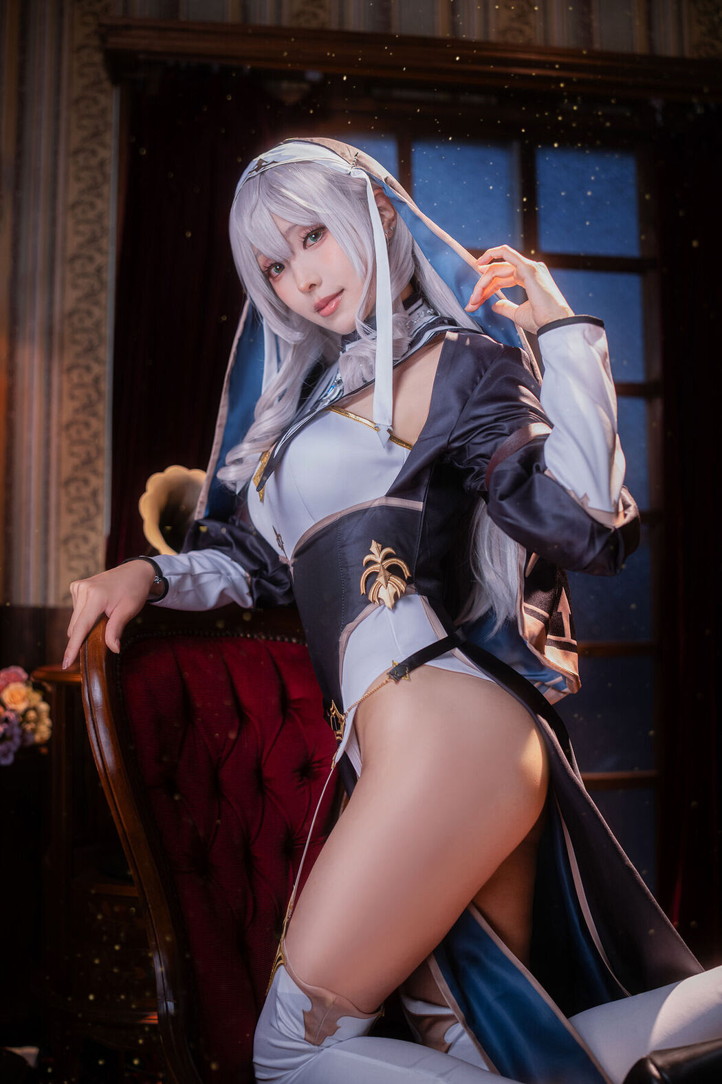 Coser@Ely_eee ElyEE子 &#8211; Shirogane Noel Nun (28P &#8211; 13V)