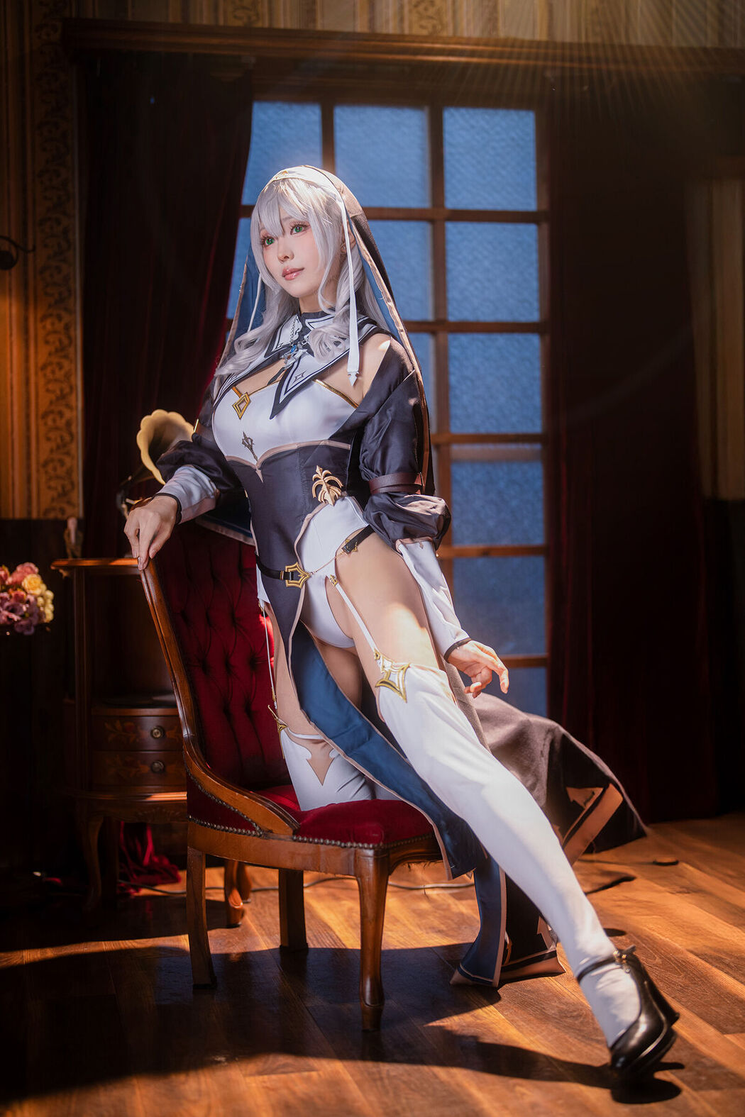 Coser@Ely_eee ElyEE子 &#8211; Shirogane Noel Nun (28P &#8211; 13V)