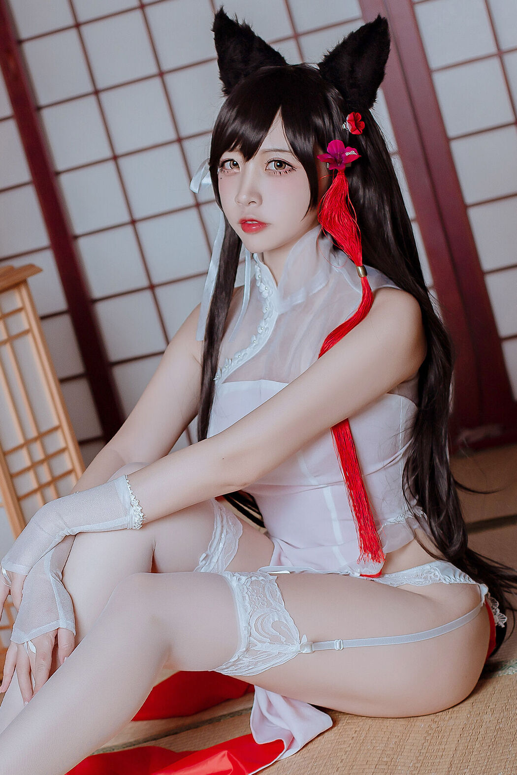 Coser@二佐Nisa – 犬之眷 碧蓝航线 爱宕 旗袍 (19P) Cover Photo