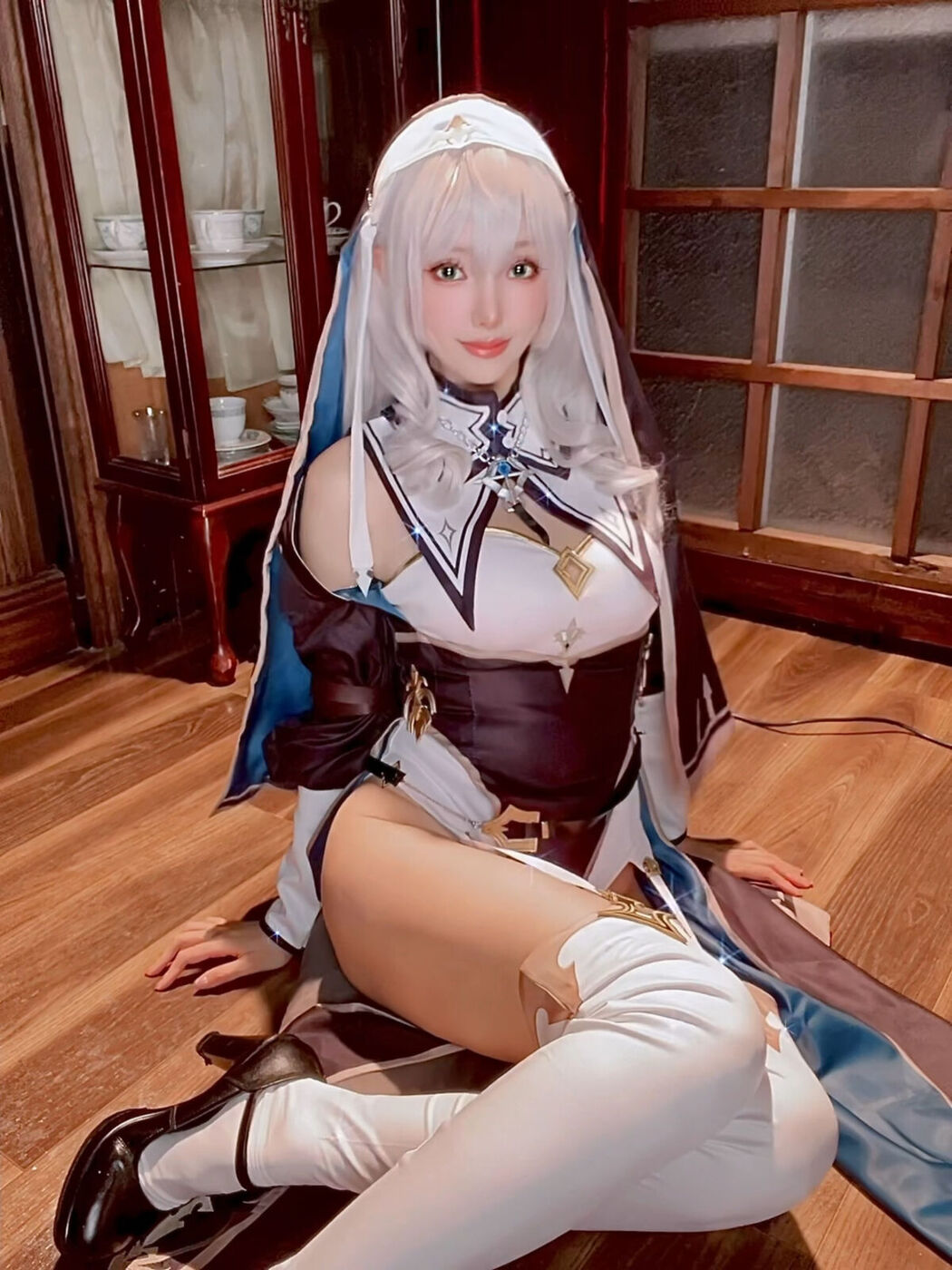 Coser@Ely_eee ElyEE子 &#8211; Shirogane Noel Nun (28P &#8211; 13V)