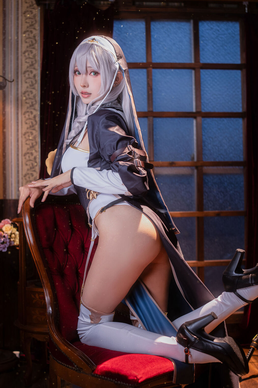 Coser@Ely_eee ElyEE子 &#8211; Shirogane Noel Nun (28P &#8211; 13V)