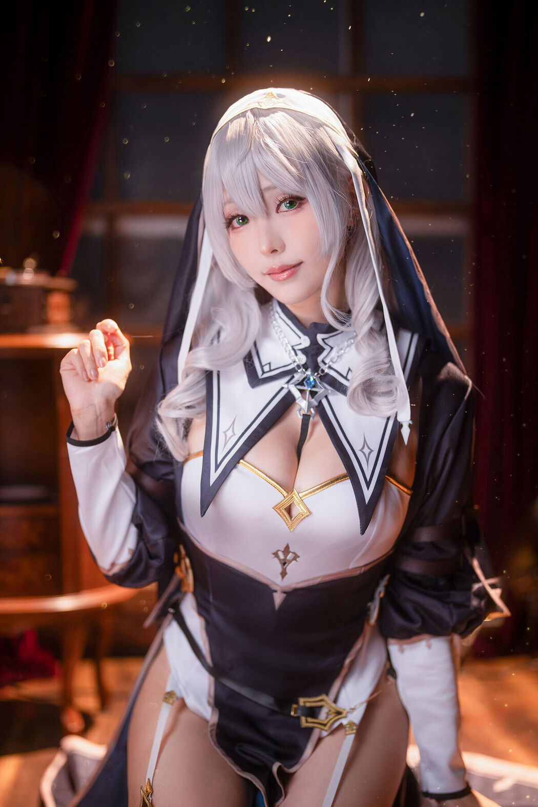 Coser@Ely_eee ElyEE子 &#8211; Shirogane Noel Nun (28P &#8211; 13V)