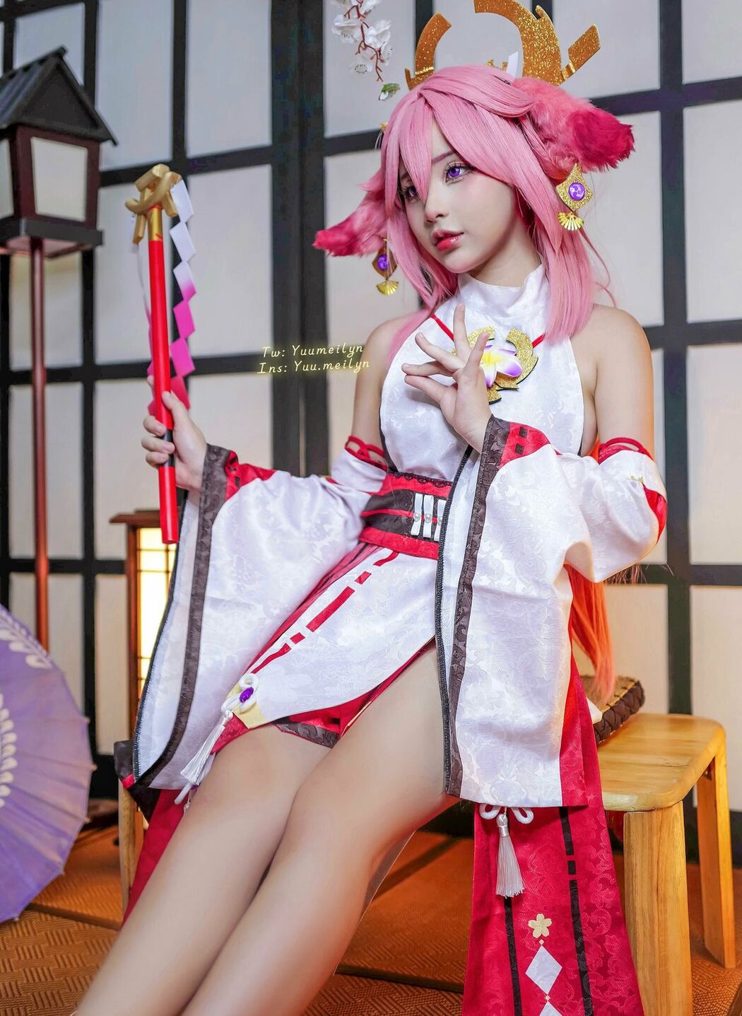 Coser@linhi_cute yuumeilyn &#8211; 八重神子 (54P &#8211; 6V)
