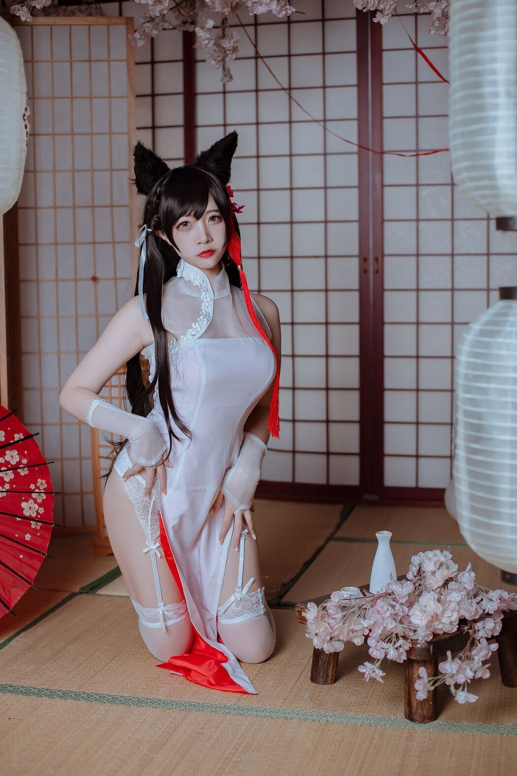 Coser@二佐Nisa – 犬之眷 碧蓝航线 爱宕 旗袍 (19P)