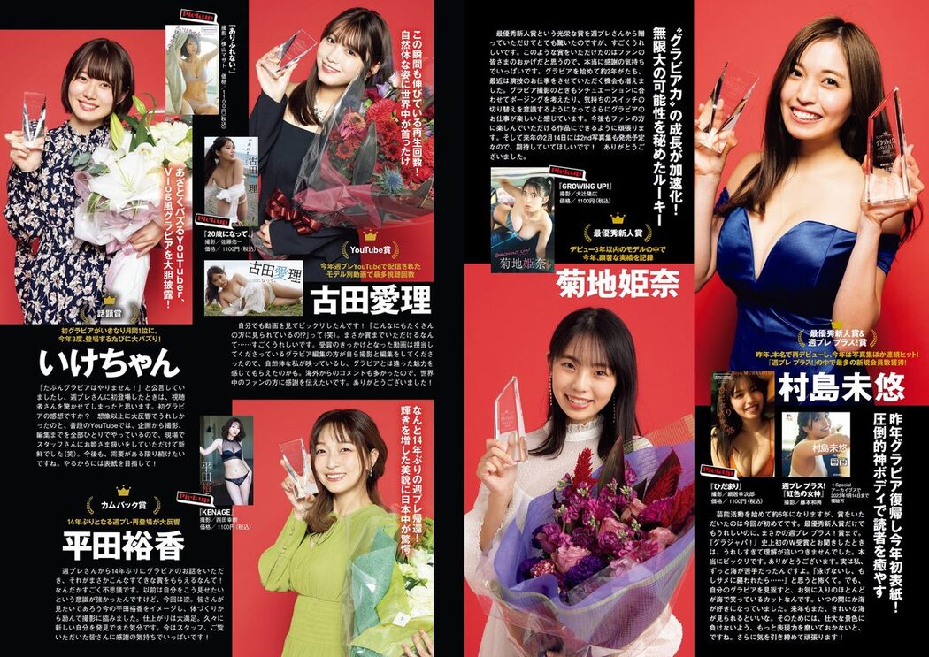 Weekly Playboy 2022 No.51 広末涼子 足立梨花 菊地姫奈 川津明日香 金井球 熊谷麻音 うらら